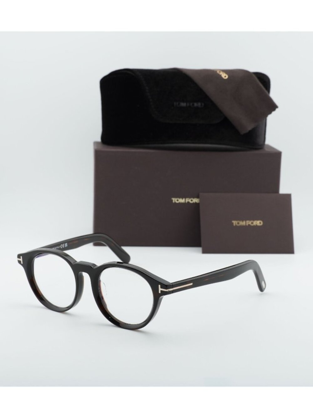 Tom Ford FT5931-D-B 052 Round Eyeglasses 49mm - Havana